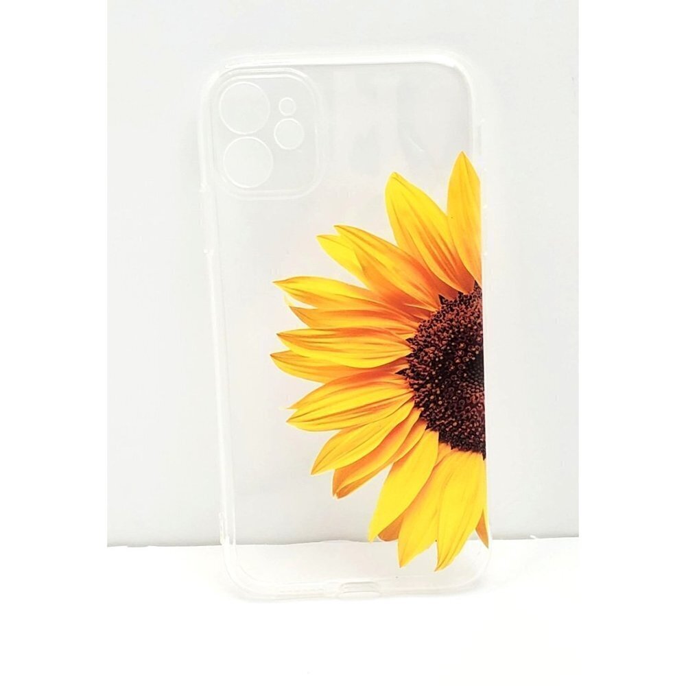 iphone 11 Sunflower Clear Phone Case